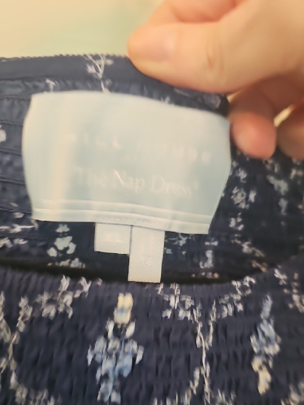 Hill House Navy and White Sleeveless Maxi Dress - Picture 3 of 5